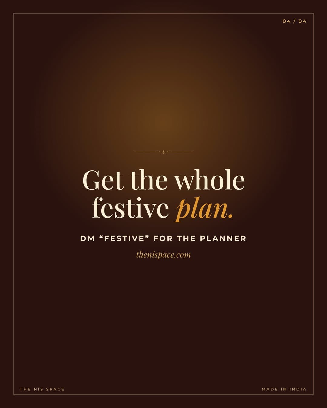 Your festive content calendar (Rakhi → Diwali) — slide 4 of 4