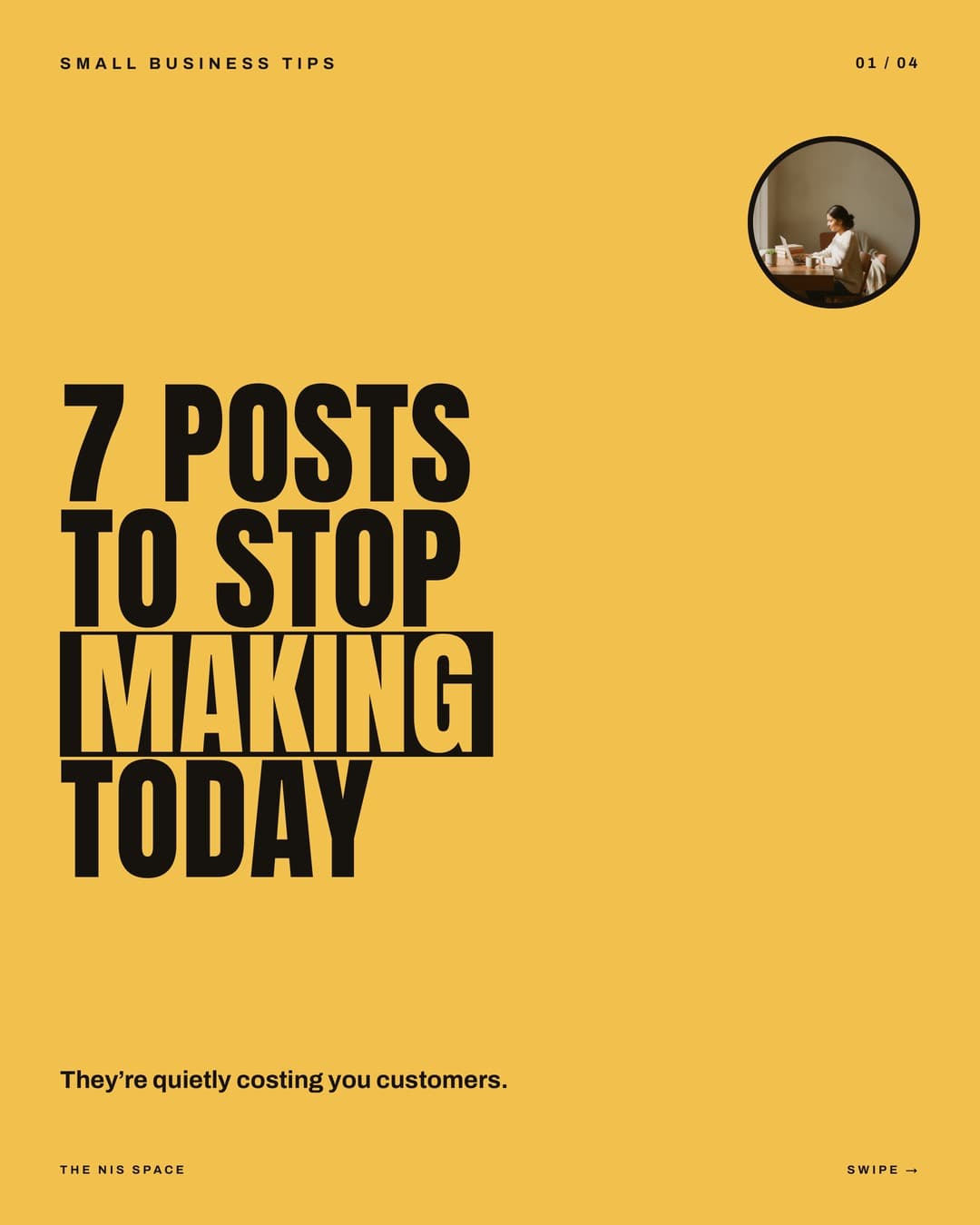 7 posts to stop making today — slide 1 of 4