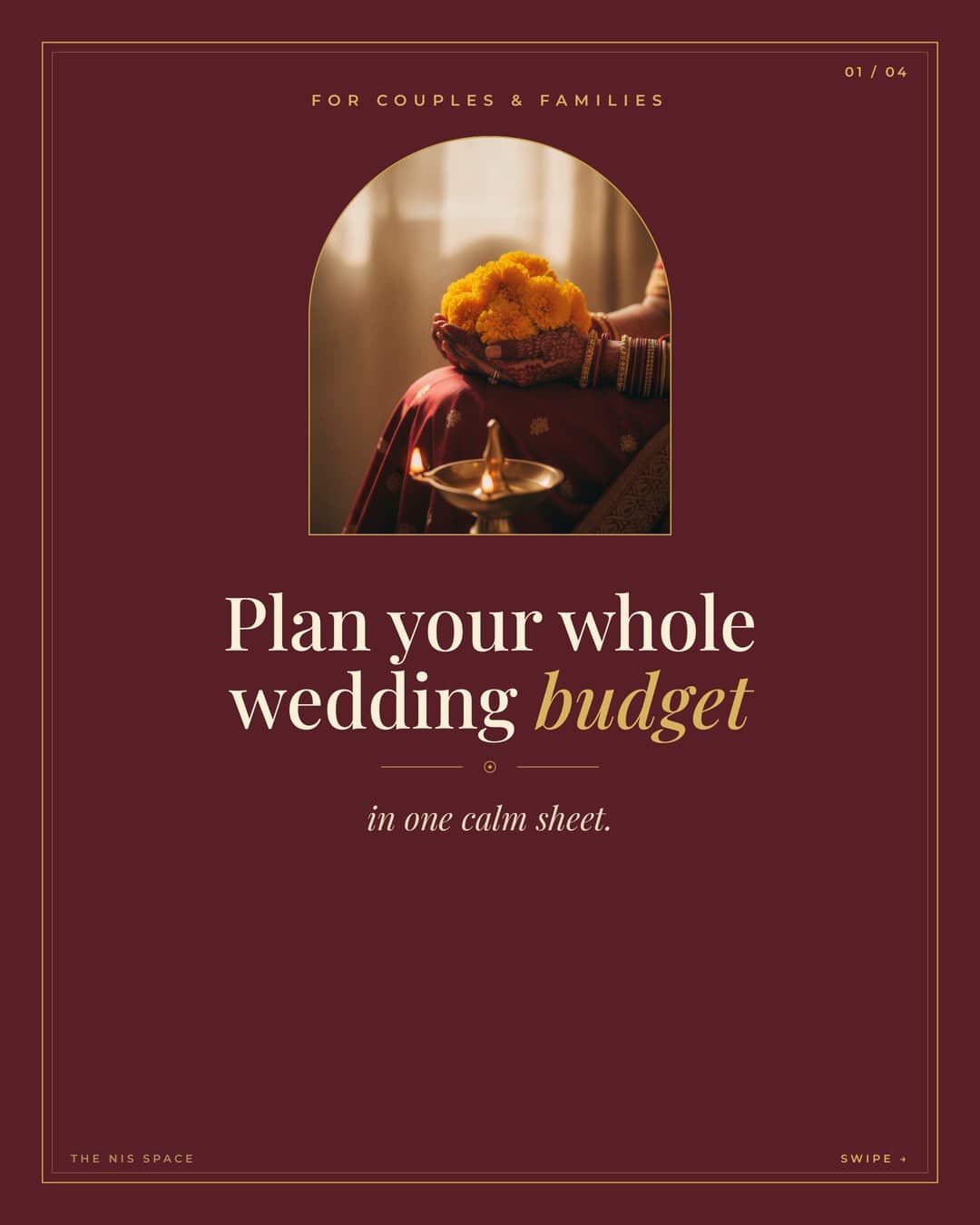 Plan your whole wedding budget in one sheet — slide 1 of 4